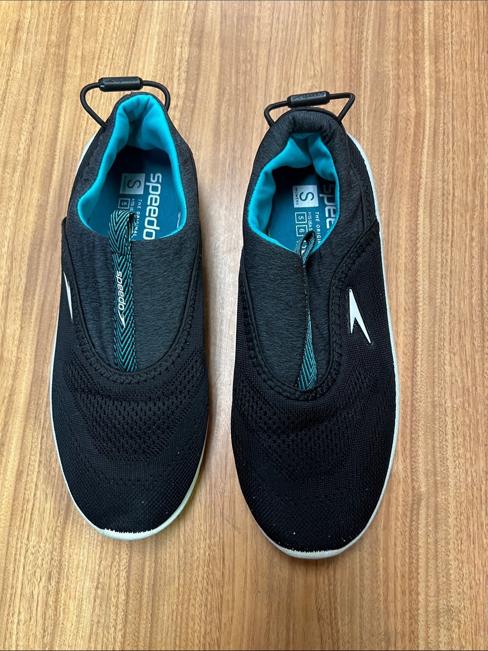 Women’s Speedo Black Water Shoes with Aqua Lining